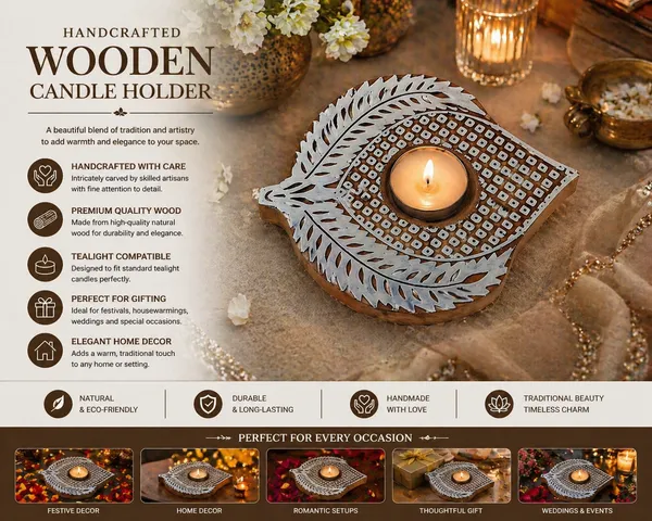 Hand_Carved_Wooden_Diya_Candle_Holder_|_Traditional_Tealight_Holder_|_Handmade_Diwali_Decor_|_Rustic_Wooden_Diya_Stand_|_Boho_Home_Decor_Gift