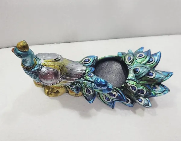 Hand-painted_Decorative_Peacock_Statue