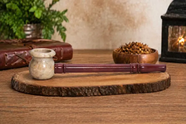 Brown_Wooden_craft_decor_Pipe_with_Stone_Cap_|_Handmade_Wooden_Pipe