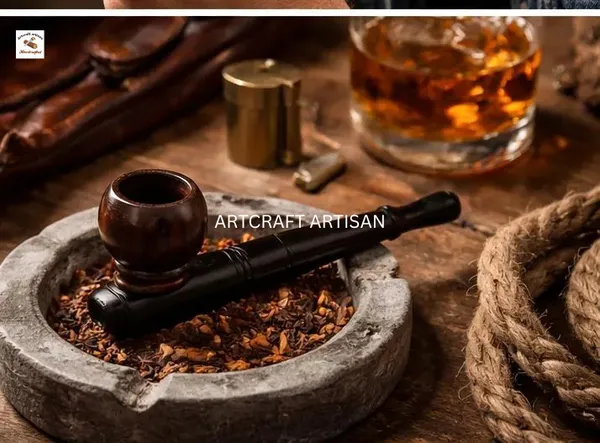 Black_Wooden_Craft_Pipe_5_Inch_|_Handmade_decor_Pipe