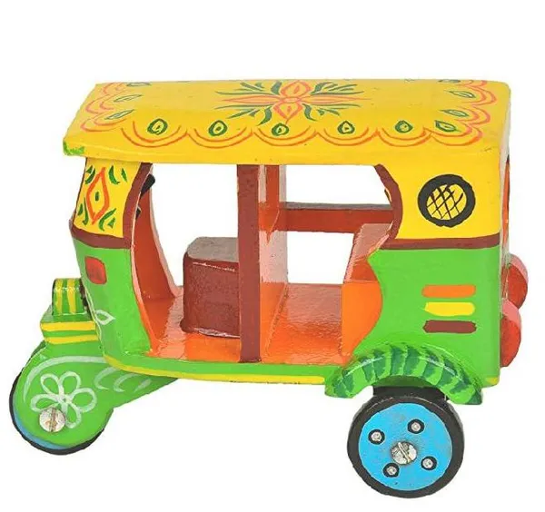 Multicolour_Hand_Painted_Wooden_Toy_Auto_Rickshaw