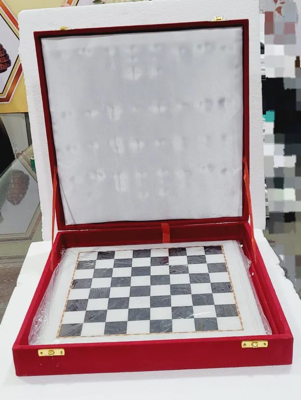 White_And_Black_Classic_Marble_Chess_Board_Game_Set