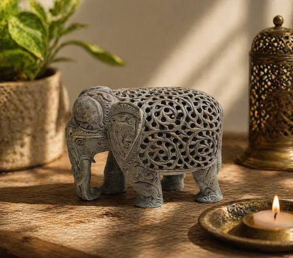 Soapstone_Décor_Elephant_Statue_undercut_elephant_Statue