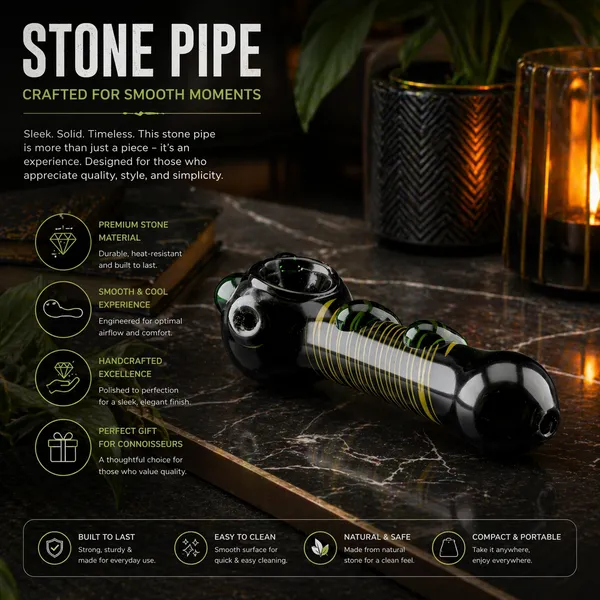 Black_Artistic_Hand_Blown_Glass_Decor_Pipe_With_Spiral_Design