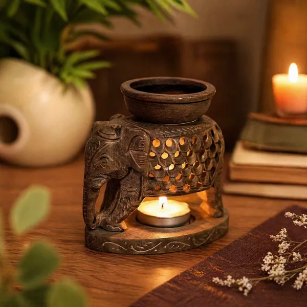 Soapstone_Elephant_Aroma_Burner
