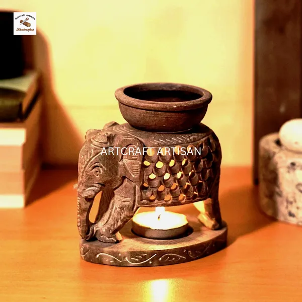 Soapstone_Elephant_Aroma_Burner