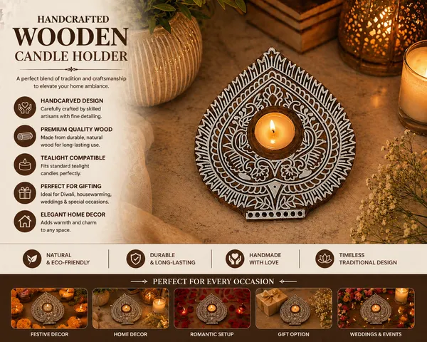 Hand_Carved_Wooden_Diya_Candle_Holder_|_Mandala_Tealight_Holder_|_Handmade_Diwali_Decor_|_Traditional_Wooden_Candle_Stand_|_Rustic_Boho_Home_Decor_Gift