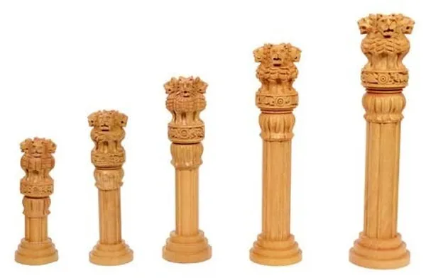Light_Brown_Ashoka_Pillar_Lion_Capital_Decorative_Showpiece_Indian_National_Emblem_Miniature_Replicas_Set_Of_5