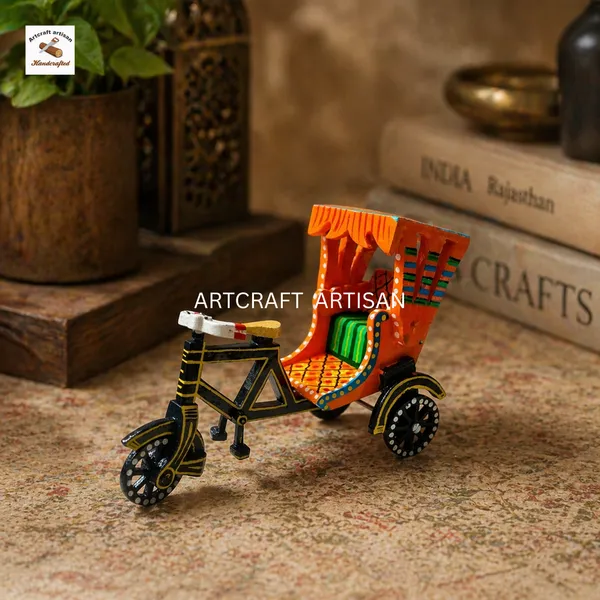 Orange_And_Black_Handcrafted_Miniature_Indian_Auto_Rickshaw_Showpiece