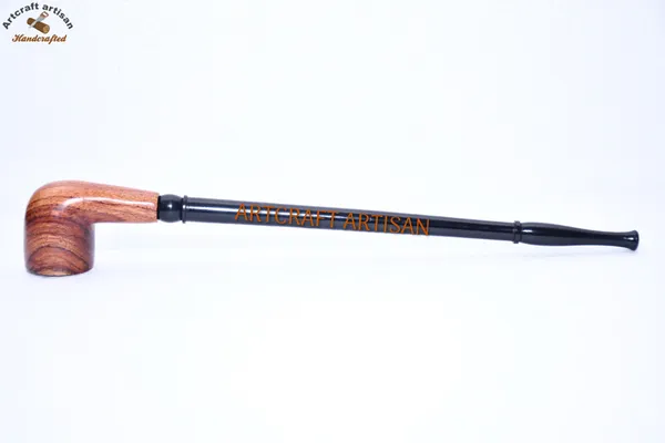 Wooden_Black_&_Brown_decor_pipe_10_Inch_|_Handmade_Long_Stem_Pipe_|_Vintage_Wooden_craft_Pipe