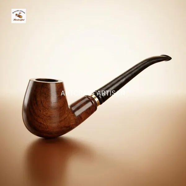Brown_Classic_Wooden__Décor_Pipe_With_Stem