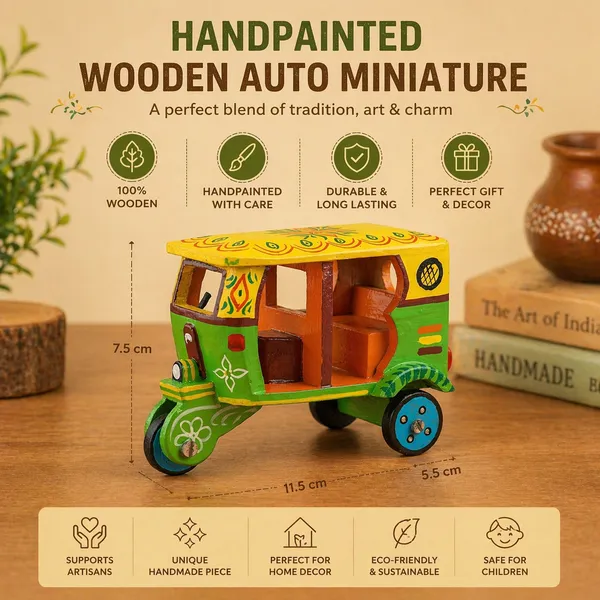 Multicolour_Hand_Painted_Wooden_Toy_Auto_Rickshaw