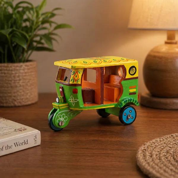 Multicolour_Hand_Painted_Wooden_Toy_Auto_Rickshaw