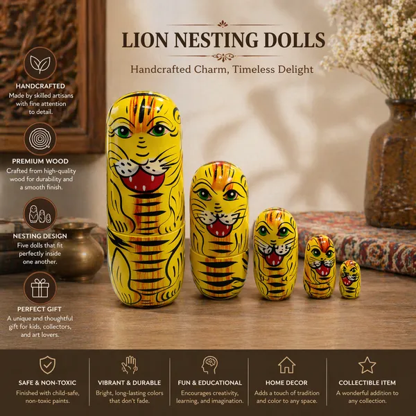 Wooden_LIon__Doll_5_in_1_Set