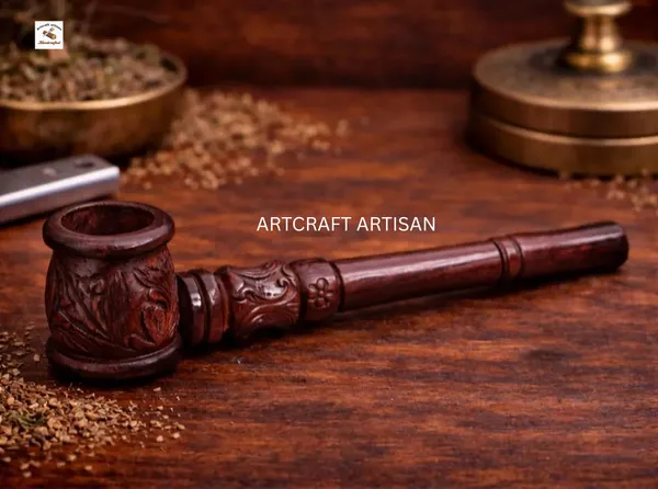 Brown_Wooden_carved_decor_Pipe_|_Handmade_Wooden_craft__Pipe_|_Hand_Carved__Pipe
