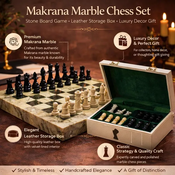 Makrana_marble_Flat_Chess_Board_Set_with_Leather_Box