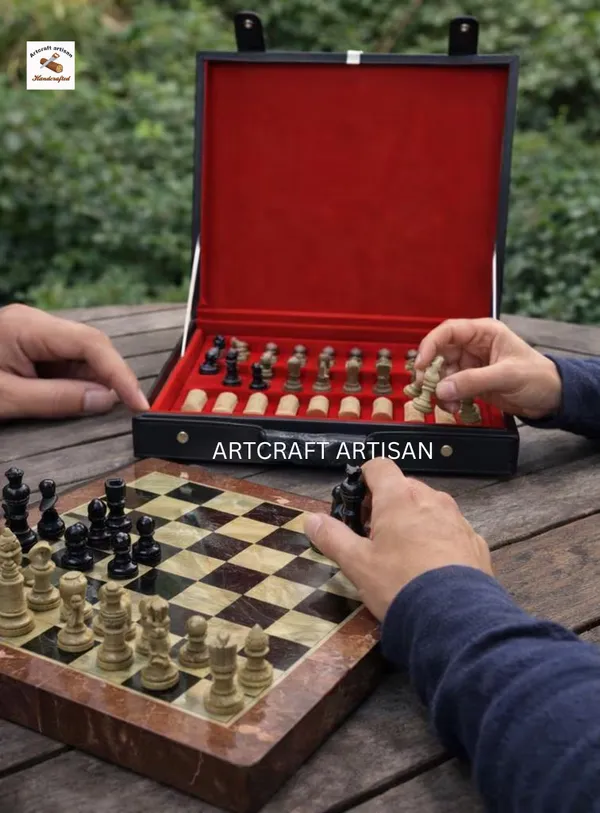 Makrana_marble_Flat_Chess_Board_Set_with_Leather_Box