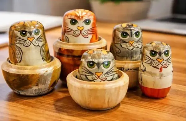 Wooden_Cat__Doll_5_in_1_Set