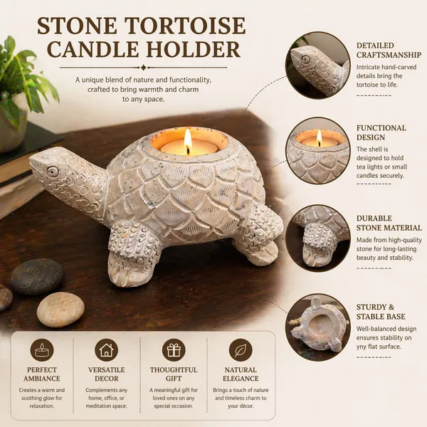 Stone_Solid_Tortoise_Candle_holder