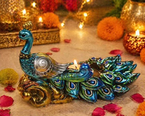 Hand-painted_Decorative_Peacock_Statue