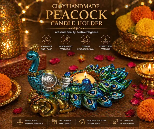Hand-painted_Decorative_Peacock_Statue