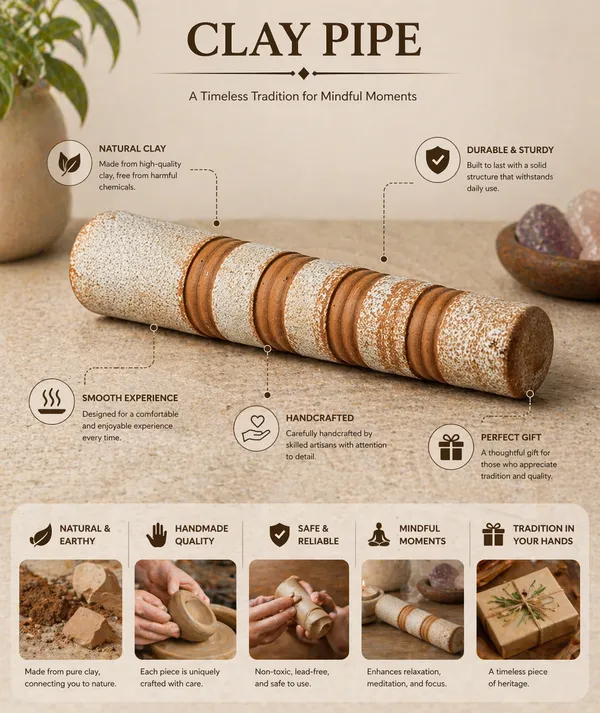 Brown_And_Beige_Clay_Decor_Pipe