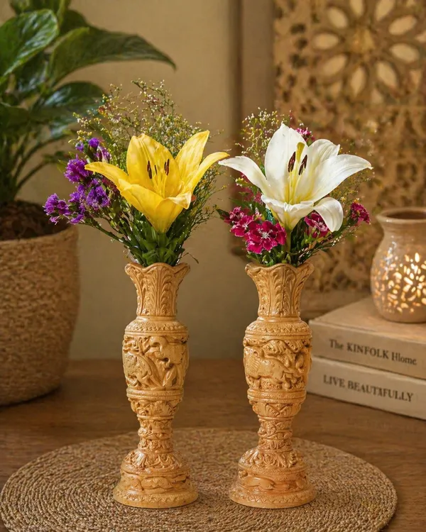Wooden_Carved_Flower_Vase