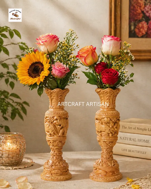 Wooden_Carved_Flower_Vase