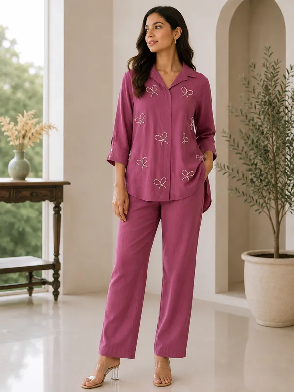 Mauve_Cotton_Trendy_Co_Ord_Set_For_Women_And_Girls_|_Contemporary_Design