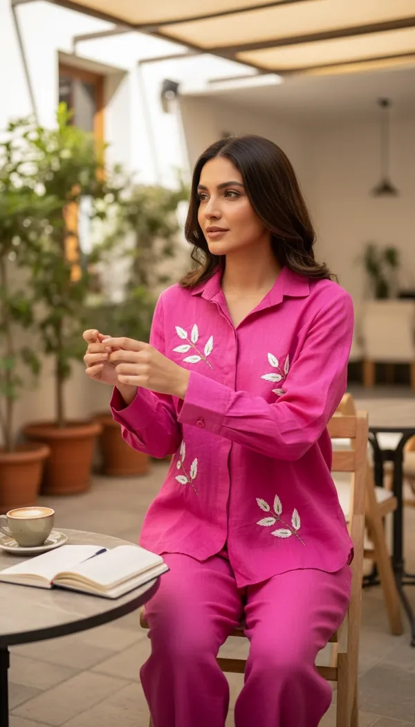 Pink_Floral_Print_Co_Ord_Set_For_Women_And_Girls_|_Stylish_Seasonal_Wear