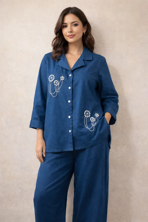 BLUE_CO_ORD_PEARL_WORK