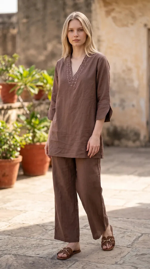 COTTON_V_NECK_CO_ORD_SET_