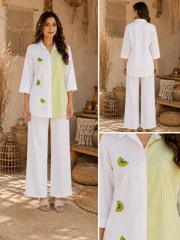 Green_White_Co-ord_Set