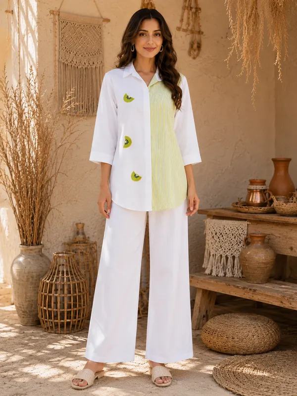 Green_White_Co-ord_Set