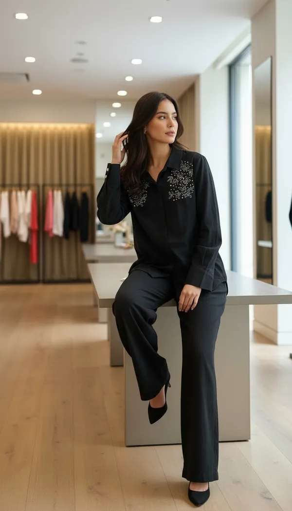 Black_Casual_Co_Ord_Set_For_Women_And_Girls_|_Soft_Fabric_