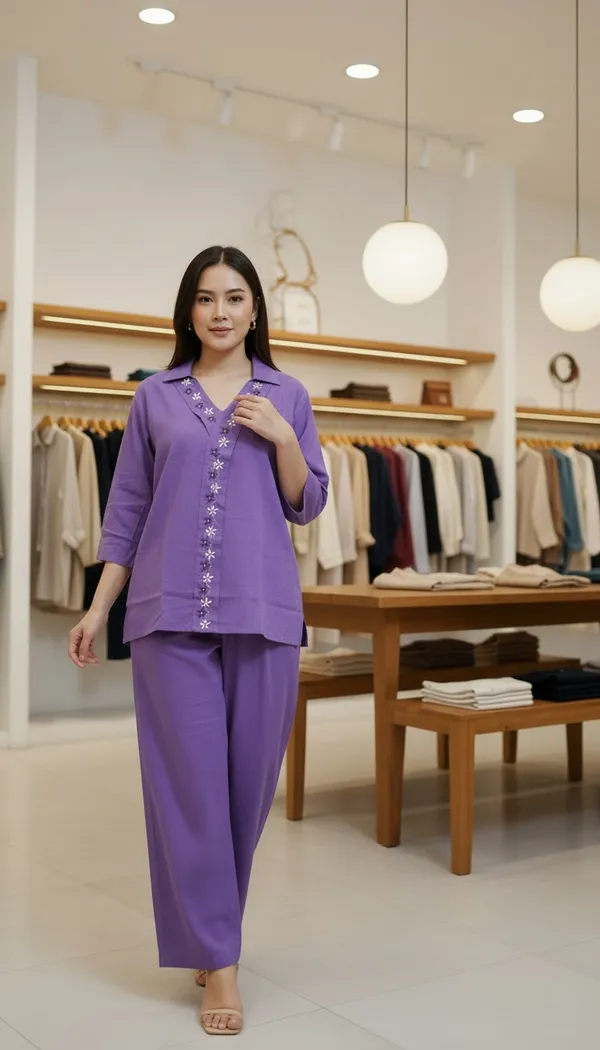 Purple_Smart_Fit_Co_Ord_Set_For_Women_And_Girls_|_Tailored_Look
