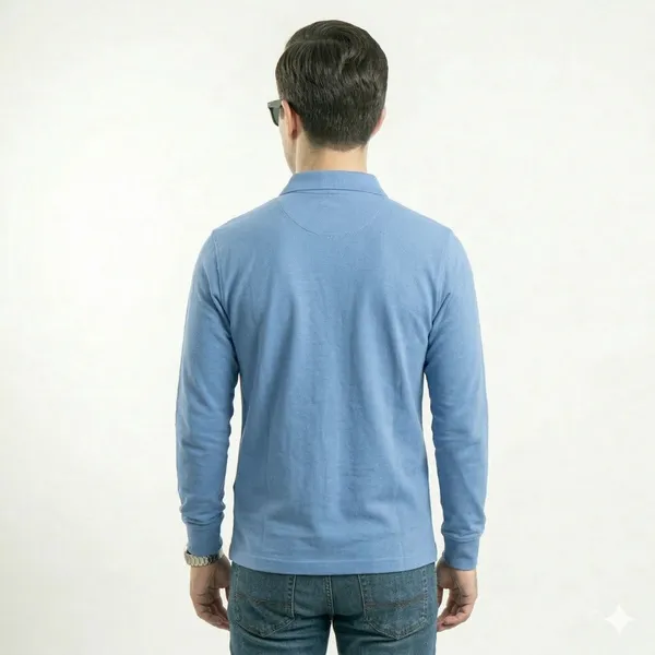Royal_Blue_Cotton_Custom_Slim_Fit_Full_Sleeves_Polo_Shirt_For_Men