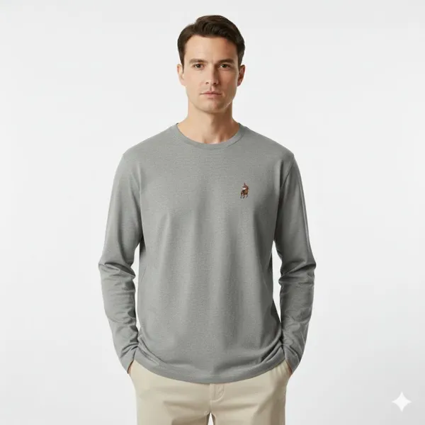 Grey_Cotton_Loose_Fit_Full_Sleeves_Round_Neck_T_Shirt_For_Men