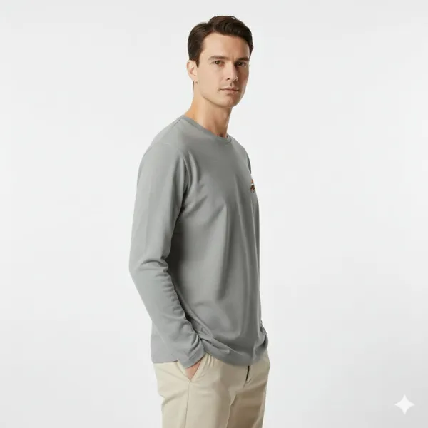 Grey_Cotton_Loose_Fit_Full_Sleeves_Round_Neck_T_Shirt_For_Men