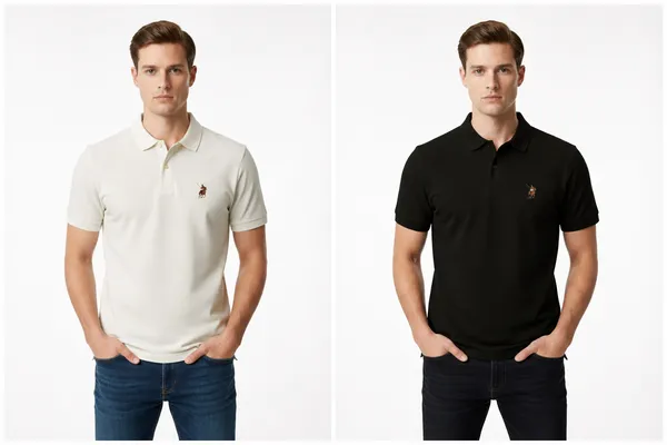 Black__And_Off_White_Cotton_Slim_Fit_Polo_Shirt_For_Men_Combo_Pack_Of_2