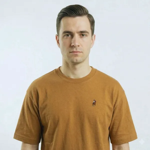 Brown_Cotton_Oversized_Heavyweight_Ribbed_Crewneck_Straight_T_Shirt_For_Men