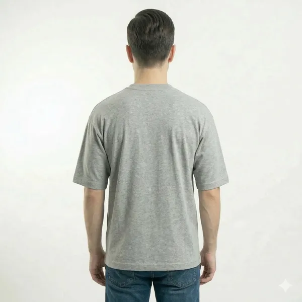 Grey_Cotton_Oversized_Heavyweight_Ribbed_Crewneck_Straight_T_Shirt_For_Men