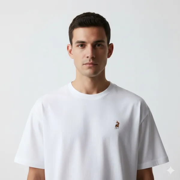 White_Cotton_Oversized_Heavyweight_Ribbed_Crewneck_Straight_T_Shirt_For_Men