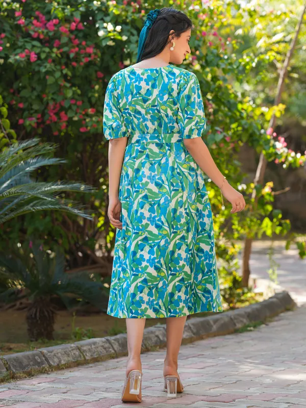 Multicolor_Cotton_Blend_Tiered_Midi_Dress_For_Women_Pack_Of_2
