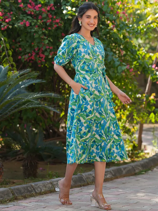 Multicolor_Cotton_Blend_Tiered_Midi_Dress_For_Women_Pack_Of_2