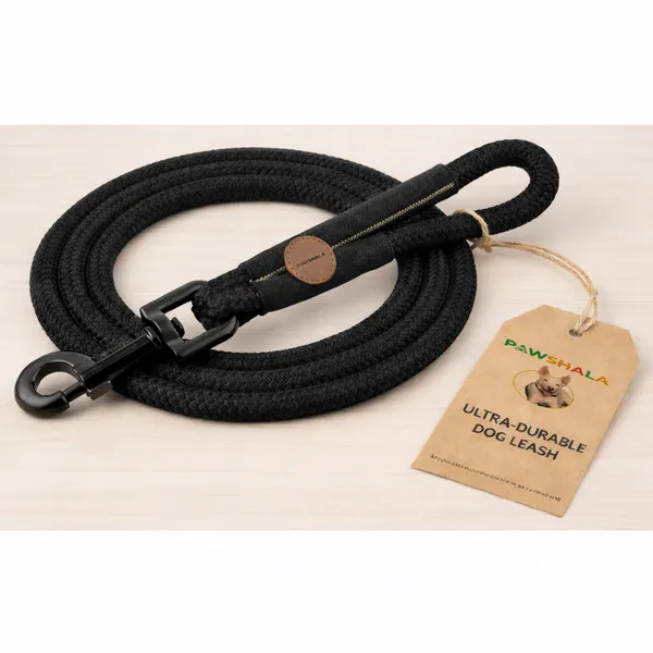 Ultra_Durable_Rope_Dog_Leash_With_Leather_Accents_And_Metal_Clip