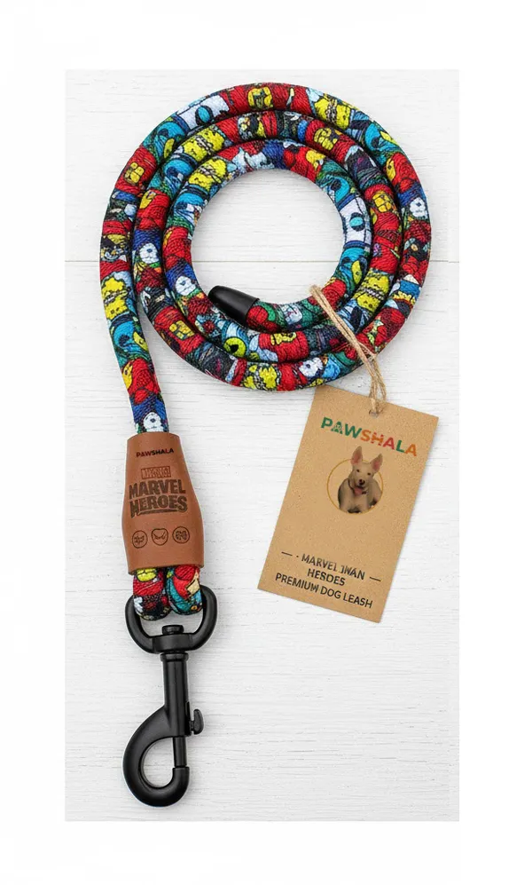 Pawshala_Marvel_Heroes_Premium_Dog_Leash_-_Spidey_Edition