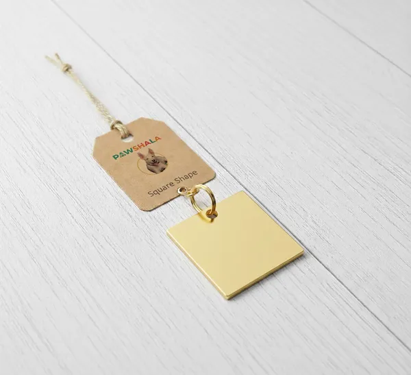 Pawshall_Smart_&_Safe_Pet_Id_Tag_With_Qr_Code_-_Yellow_Square_Tag_For_Dogs_And_Cats