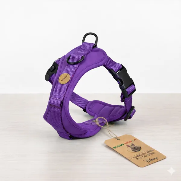 Purple_Dog_Harness_With_Adjustable_Straps_And_D-Ring