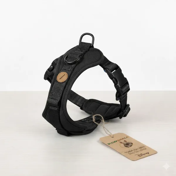 Black_Dog_Harness_With_Metal_D-Ring_And_Adjustable_Straps